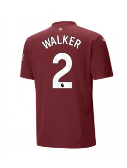 Manchester City Kyle Walker #2 Ausweichtrikot 2024-25 Kurzarm